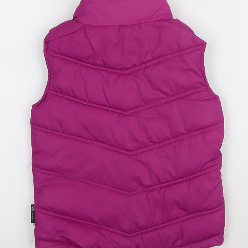 Trespass Girls Pink Puffer Jacket 3-4 Years with Zip Closure