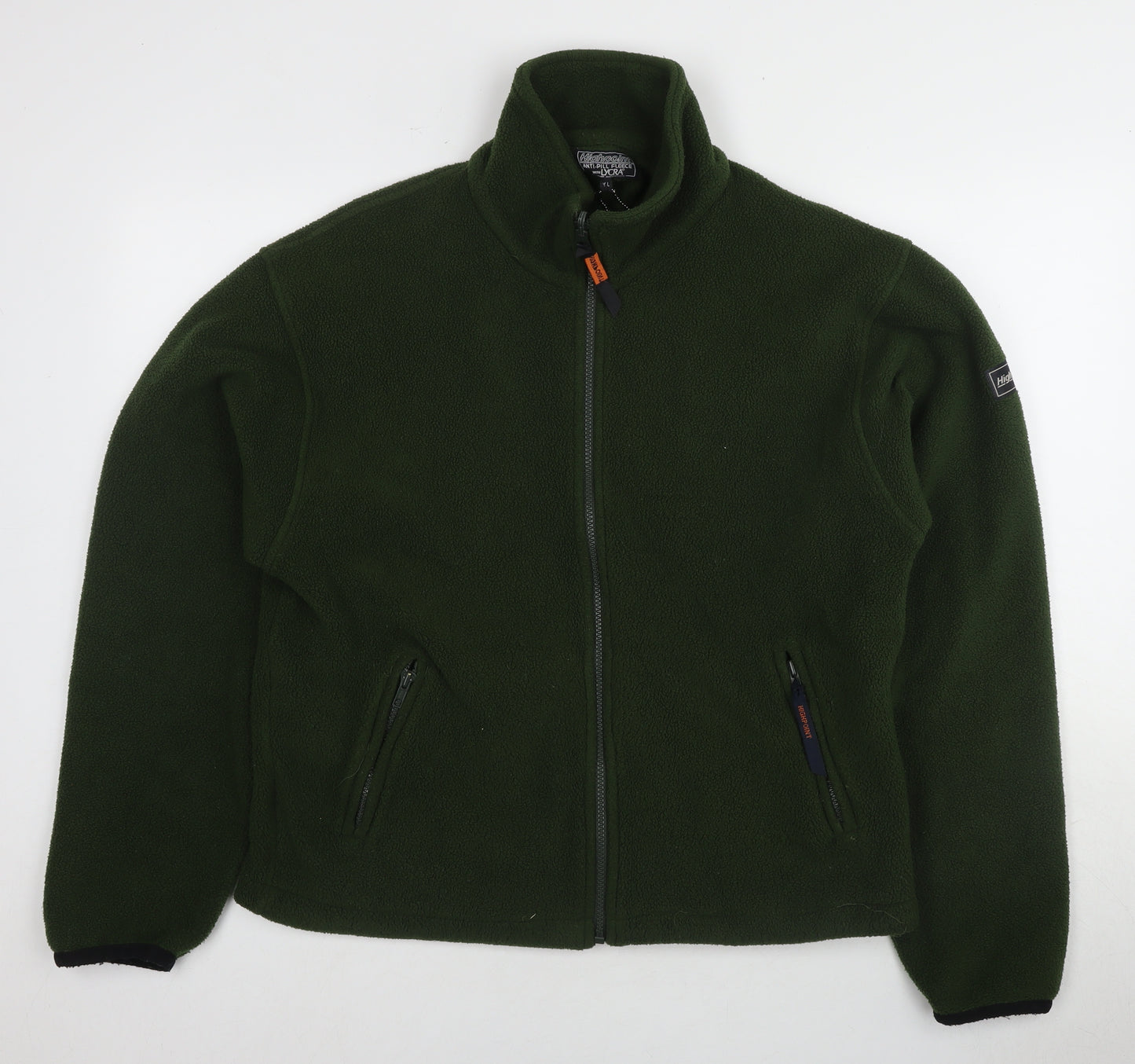 Highpoint Boys Green Basic Fleece Jacket, Size L