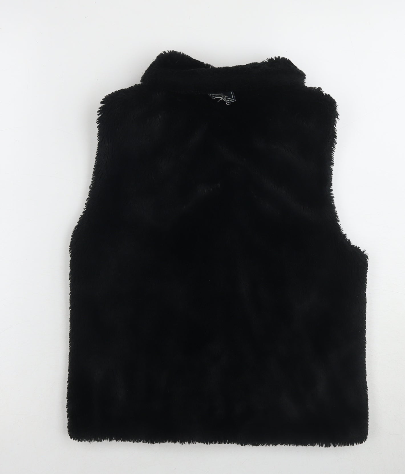 Abercrombie & Fitch Women's Black Faux Fur Waistcoat XS