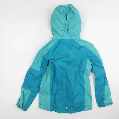 Regatta Girls Blue Lightweight Hooded Jacket 7-8 Years