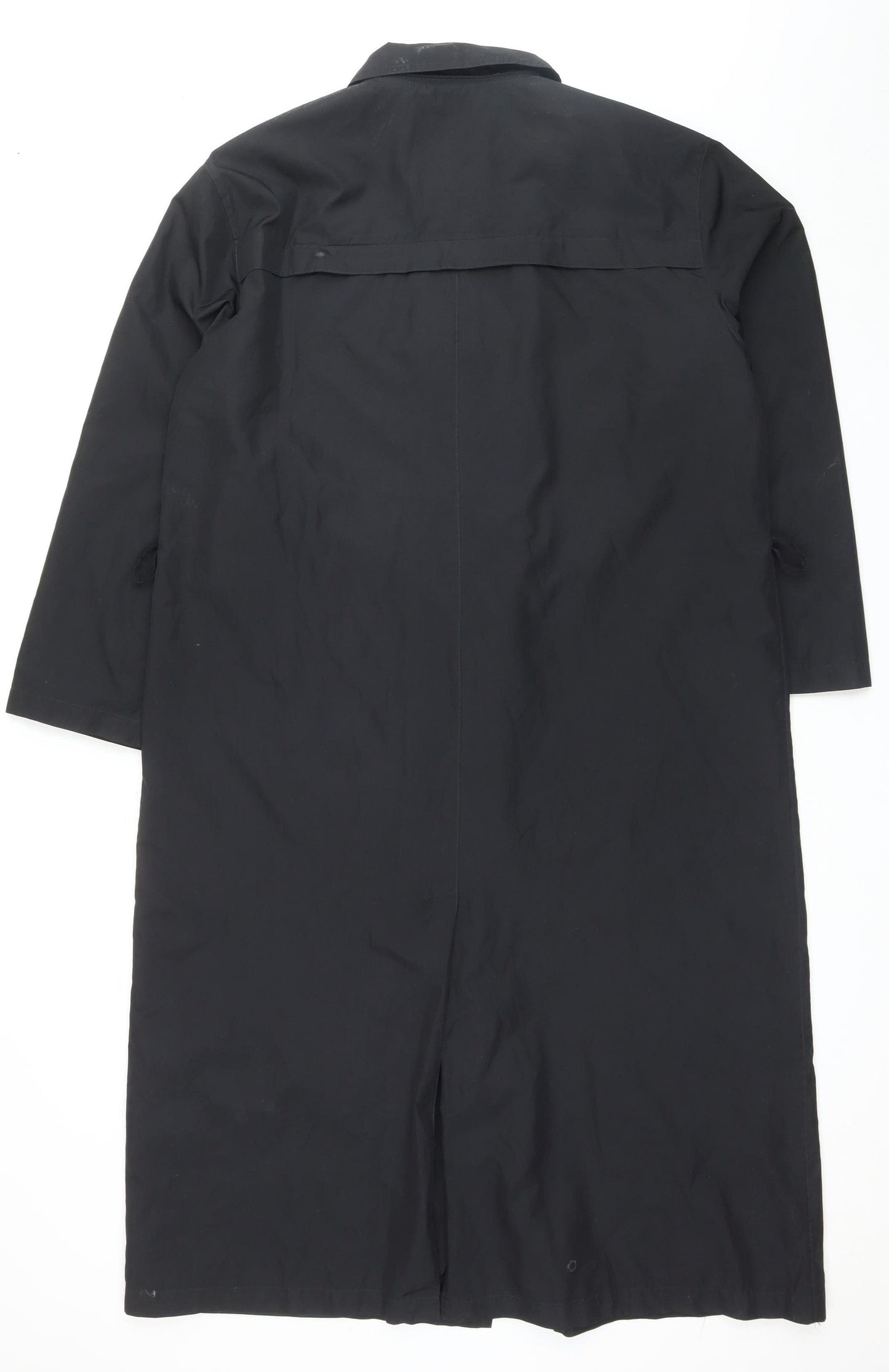 Dannimac Women's Black Long Overcoat Size L