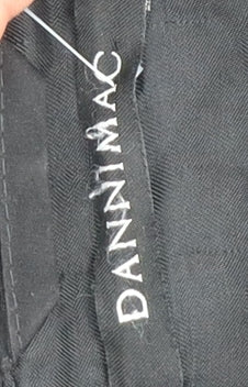 Dannimac Women's Black Long Overcoat Size L