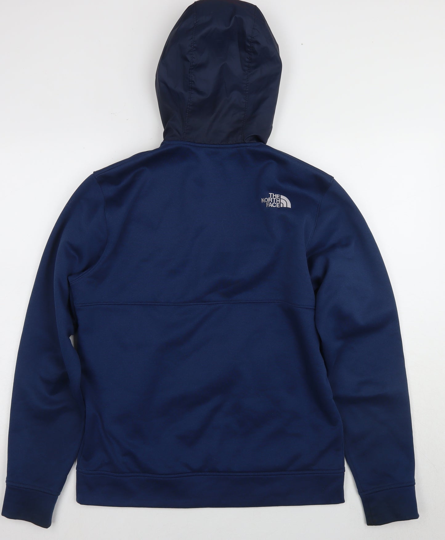 The North Face Men's Blue Hooded Windbreaker Jacket - S