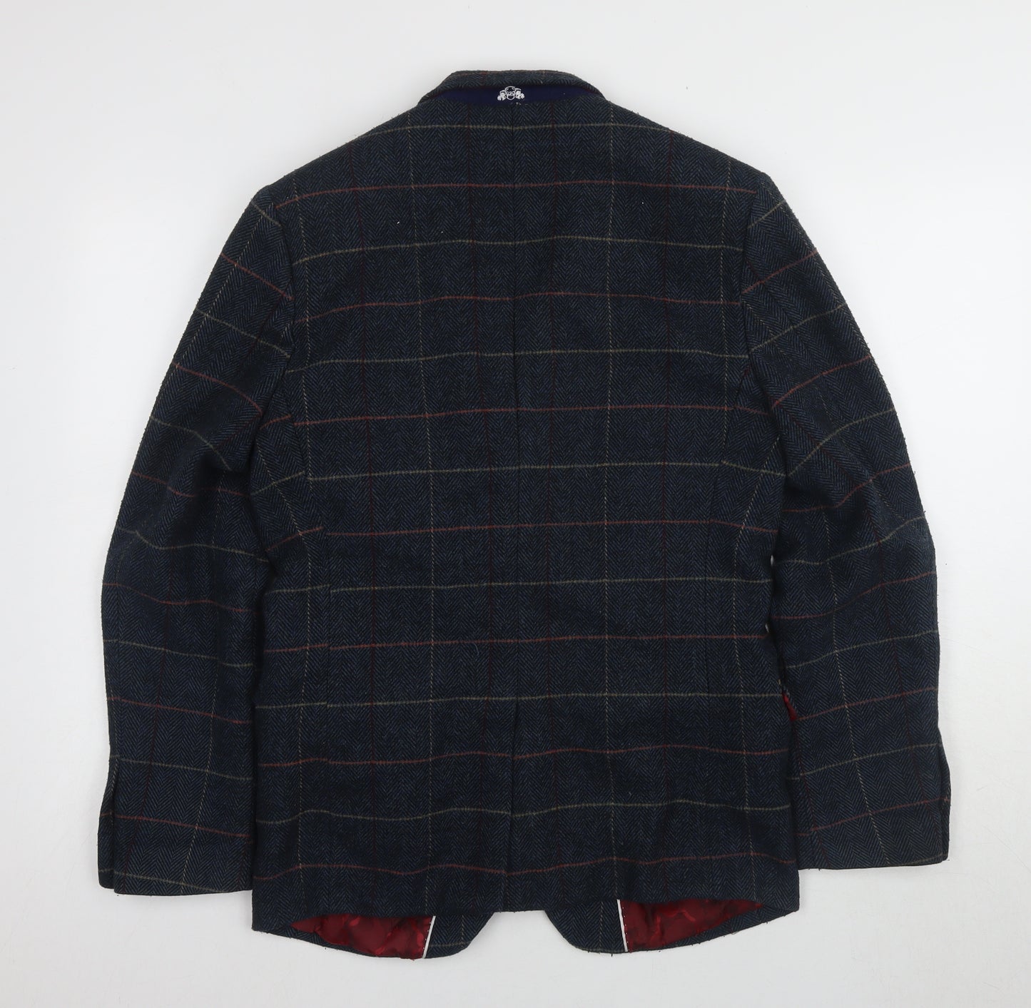 Marc Darcy Men's Blue Check Blazer Size 38