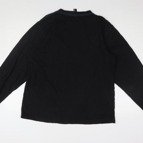 Flipback Boys Black Skull Graphic Long Sleeve T-Shirt 15-16 Years
