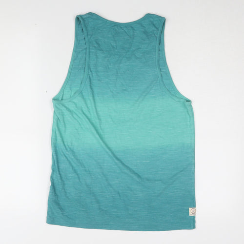 Next Men's Green Sleeveless Cotton T-Shirt S