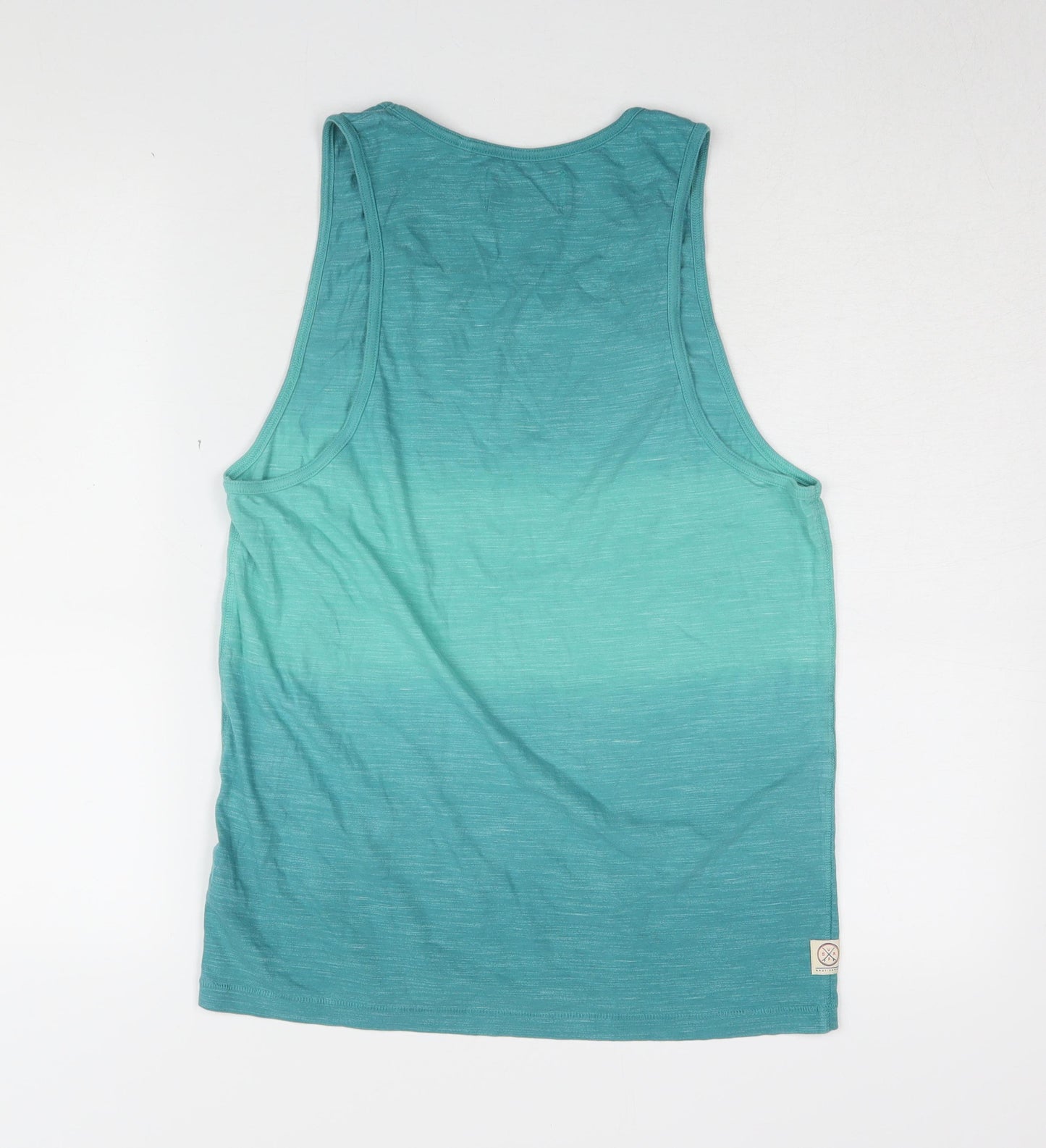 Next Men's Green Sleeveless Cotton T-Shirt S