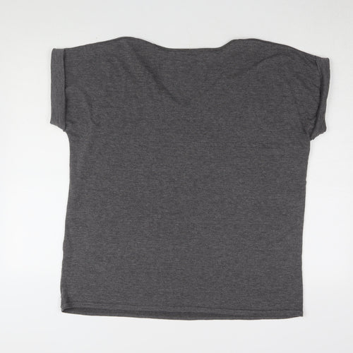 I Saw It First Grey V-Neck Women's T-Shirt Size 10