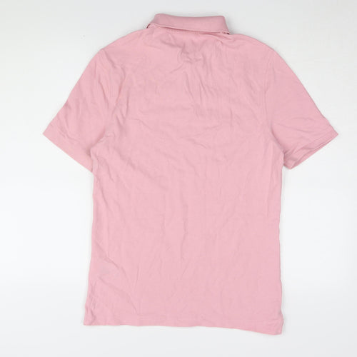 Marks and Spencer Men's Pink Polo Shirt Size S