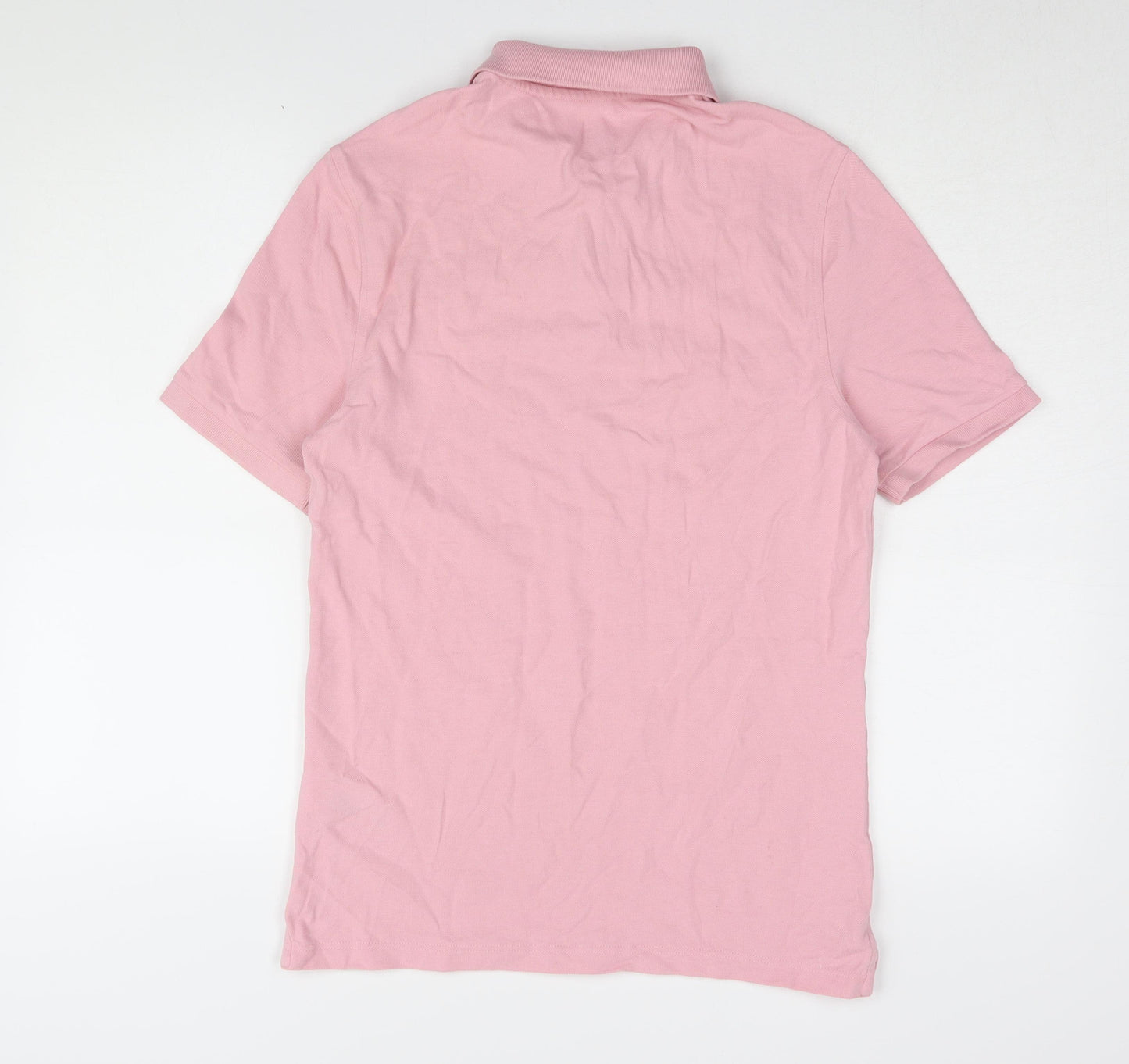 Marks and Spencer Men's Pink Polo Shirt Size S