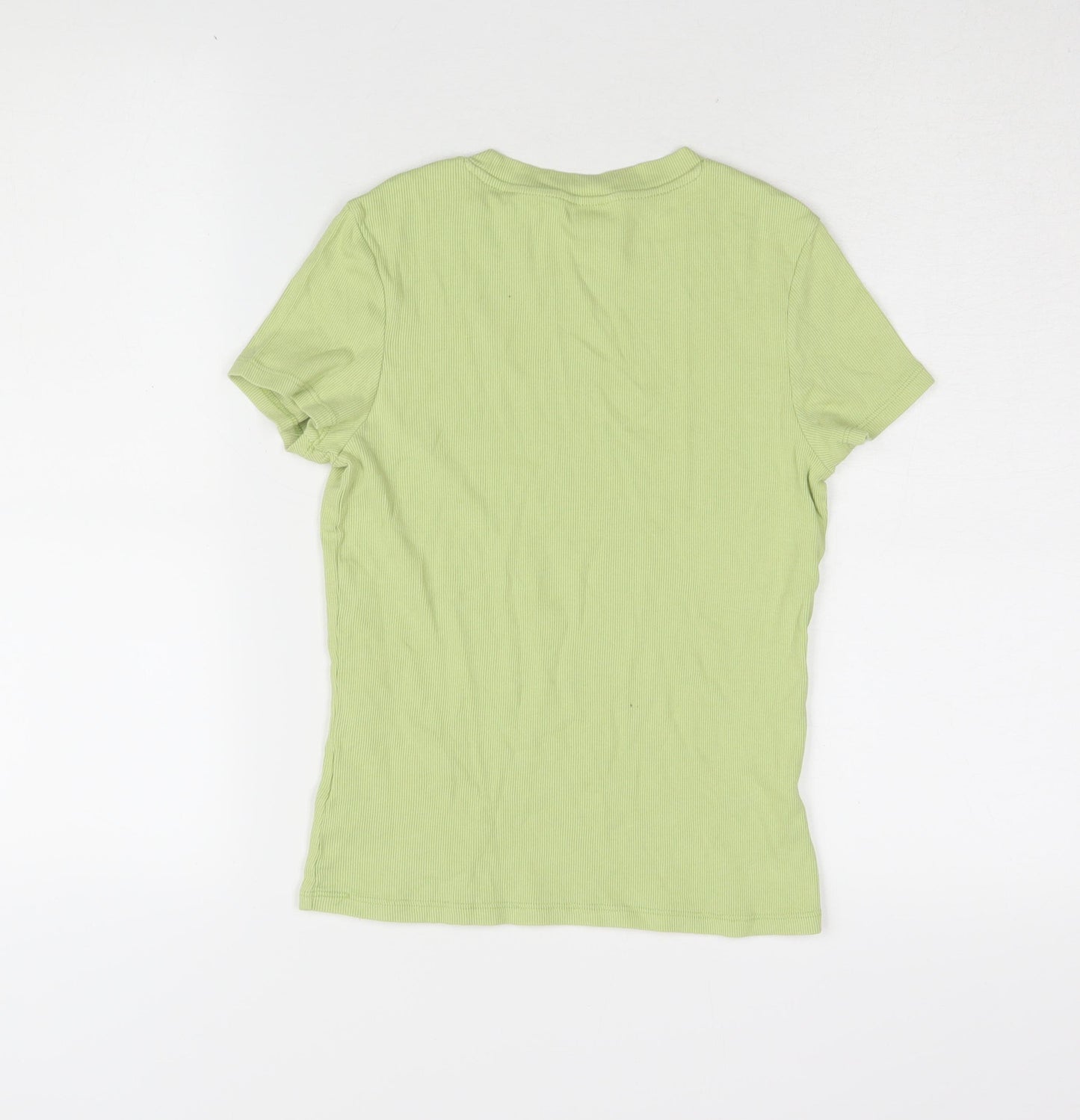 Monki Women's Green Slim Fit Basic T-Shirt S