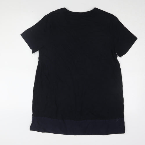 ME+EM Women's Black Basic T-Shirt, Size M