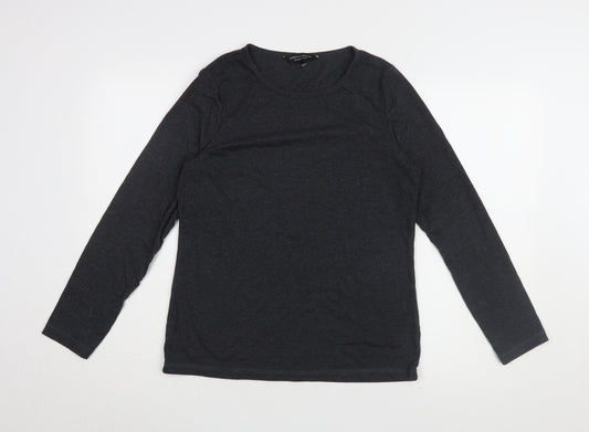 Dorothy Perkins Women's Black Basic Long Sleeve T-Shirt Size 12