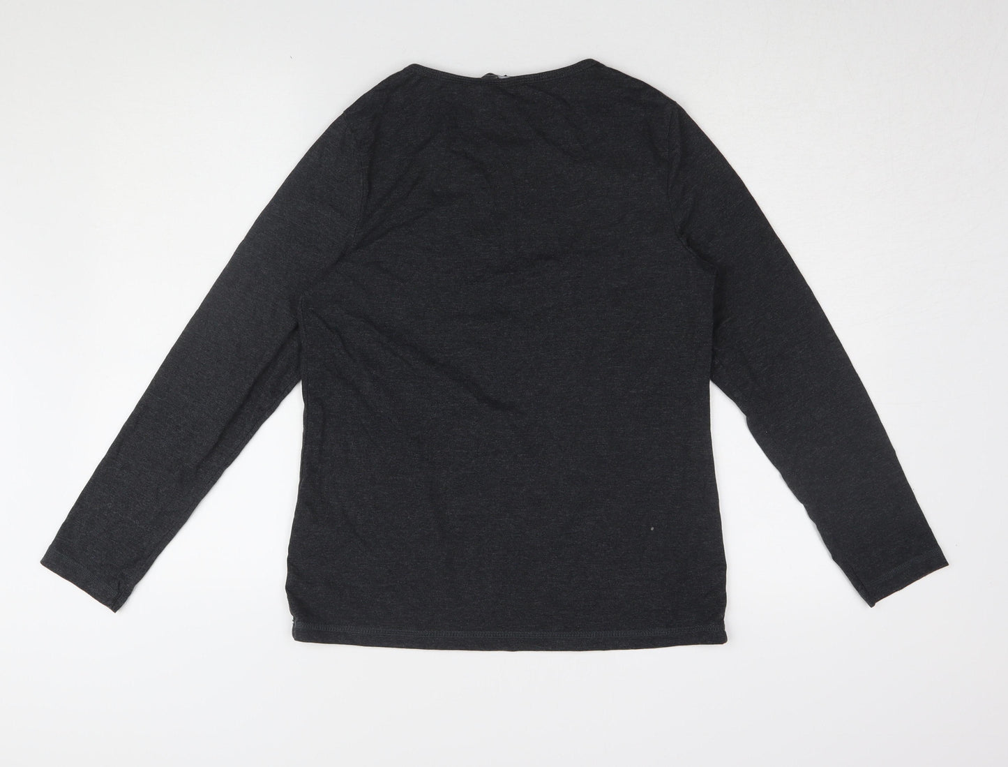 Dorothy Perkins Women's Black Basic Long Sleeve T-Shirt Size 12