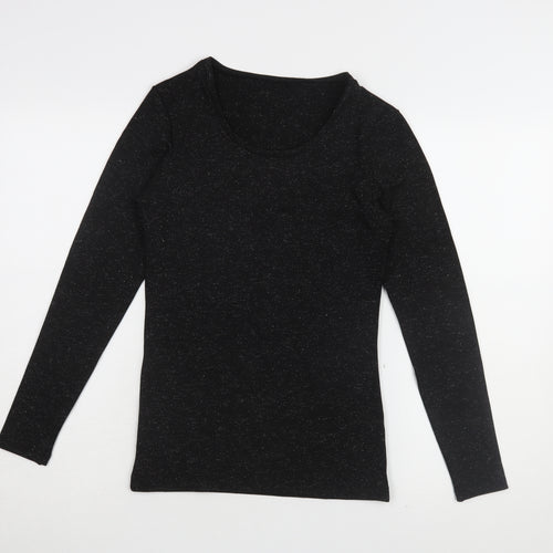 Marks and Spencer Women's Black Knitted Long Sleeve Top