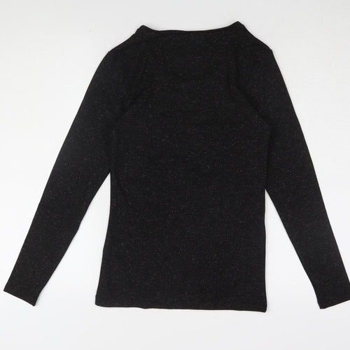 Marks and Spencer Women's Black Knitted Long Sleeve Top