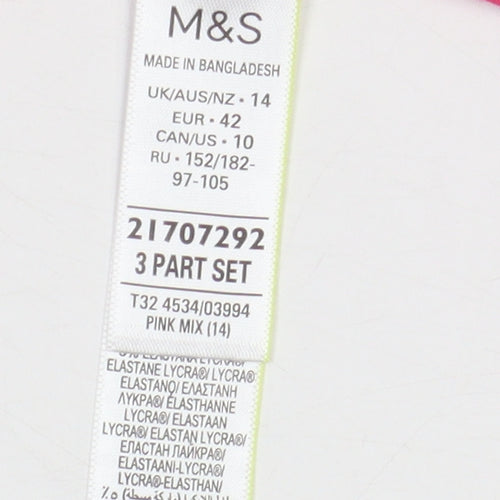 Marks and Spencer Women's Pink Camisole Tank - Size 14