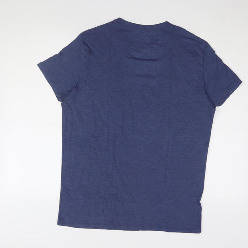 Marks and Spencer Men's Blue L Thermal T-Shirt