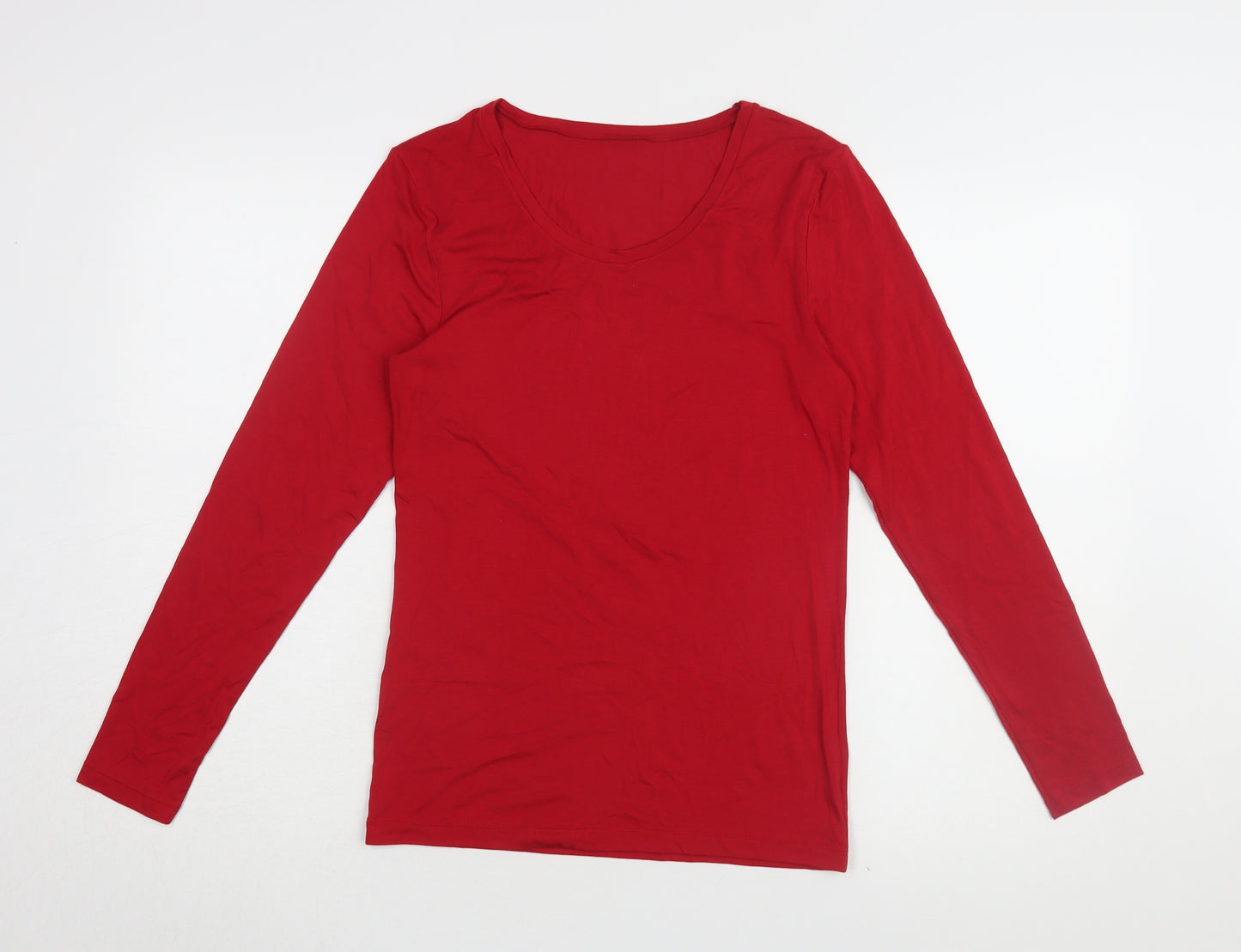 Marks & Spencer Red Long Sleeve Women's T-Shirt Size 16