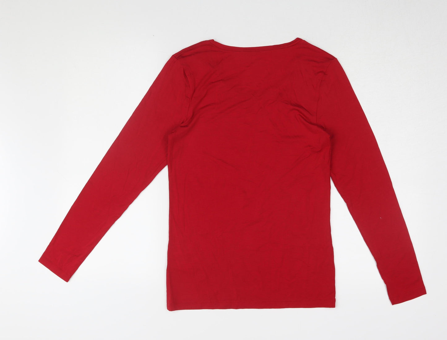 Marks & Spencer Red Long Sleeve Women's T-Shirt Size 16