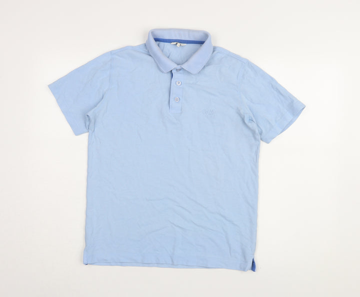 Cotton Traders Men's Blue XS Polo Shirt, Casual Style
