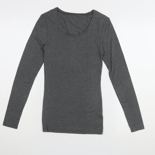 Marks and Spencer Black Long Sleeve Basic T-Shirt