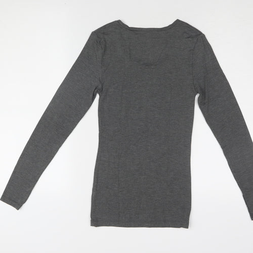 Marks and Spencer Black Long Sleeve Basic T-Shirt