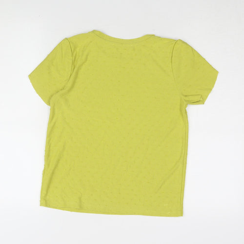 Marks and Spencer Women's Green Basic T-Shirt Size 10