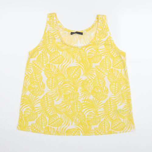 Marks and Spencer Women's Yellow Tank Top Size 12