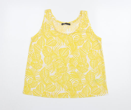 Marks and Spencer Women's Yellow Tank Top Size 12