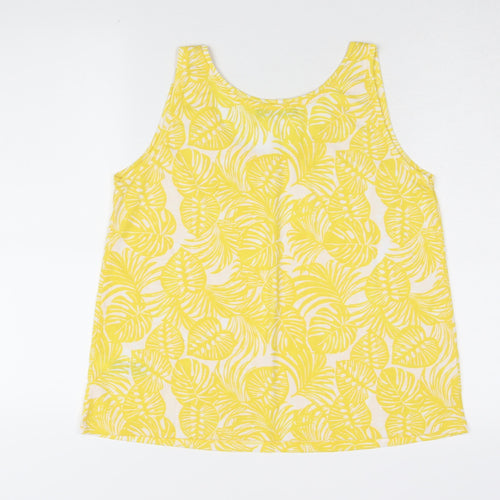 Marks and Spencer Women's Yellow Tank Top Size 12