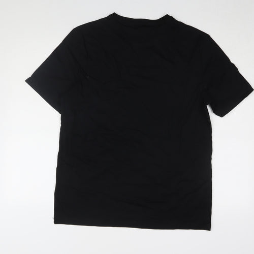 Marks and Spencer Men's Black Crew Neck T-Shirt M