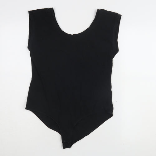 GAP Women's Black Sleeveless Bodysuit Large