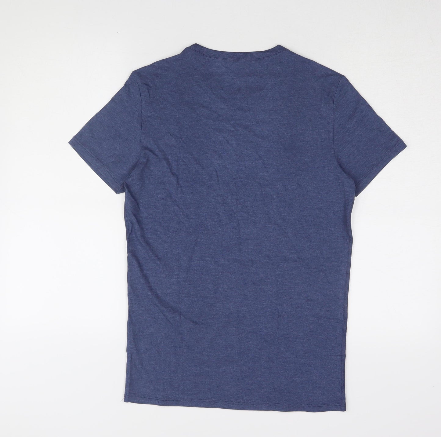 Marks and Spencer Men's Blue Thermal T-Shirt S