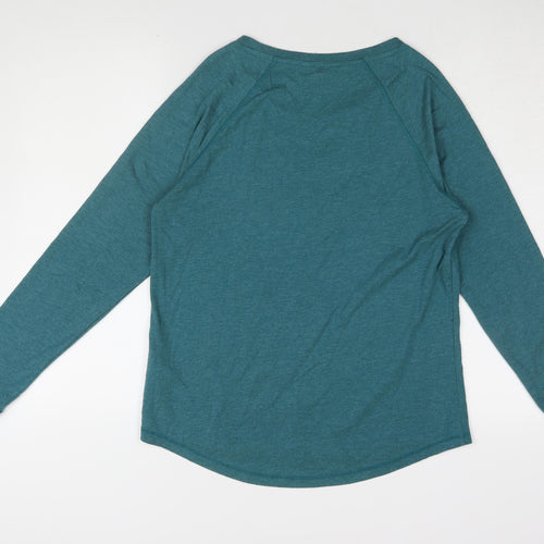 Next Women's Green Jersey Long Sleeve T-Shirt, Size 12