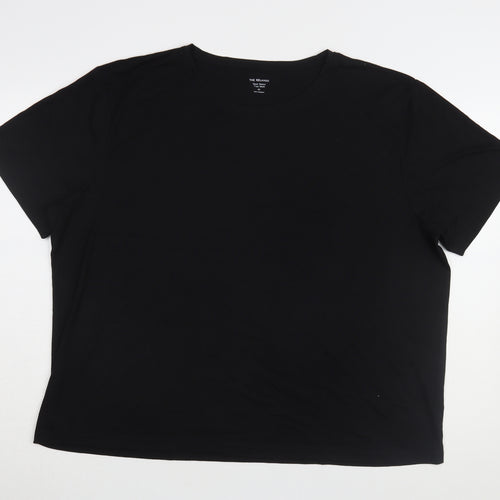 Marks & Spencer Women's Black Basic T-Shirt, Size 20