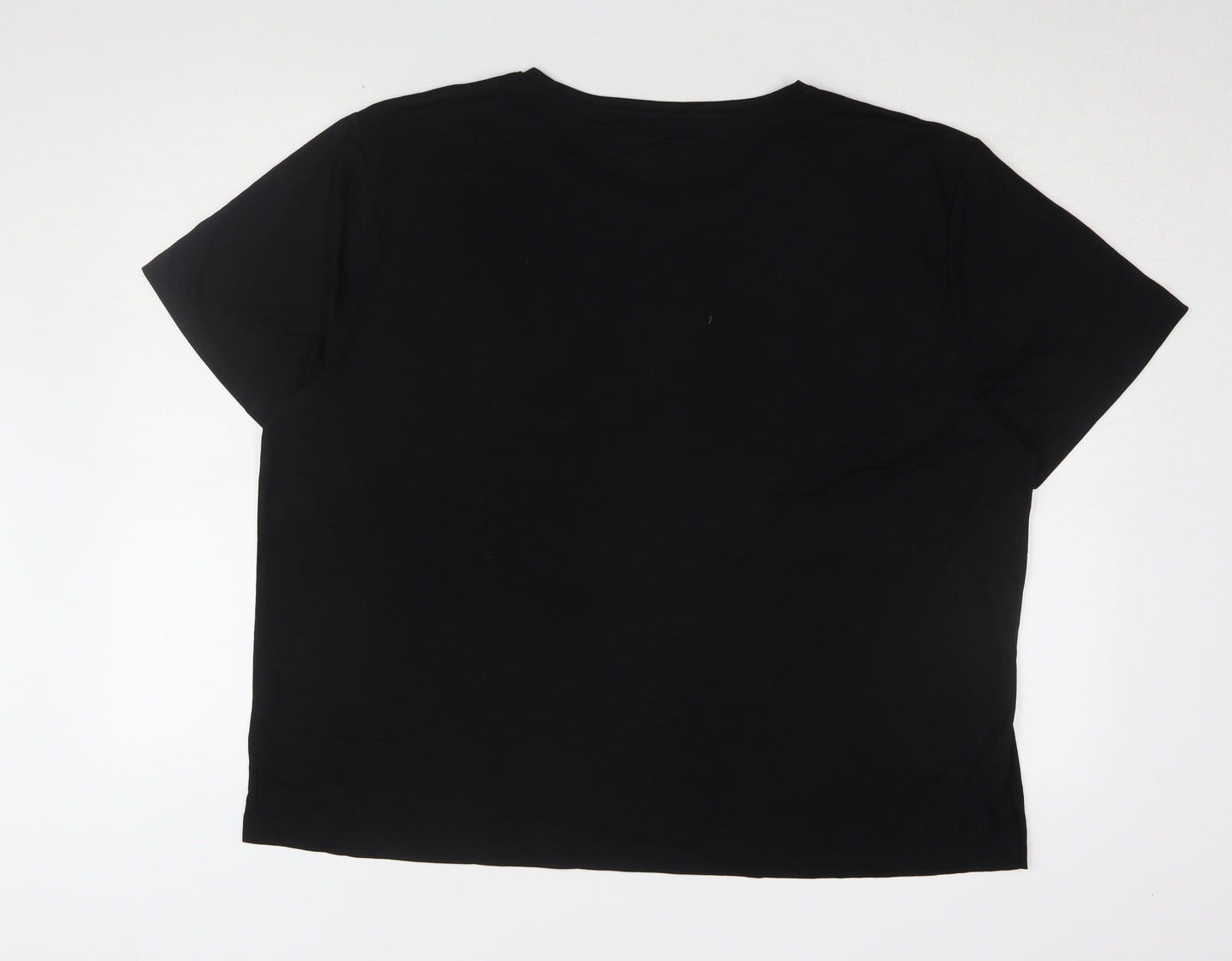 Marks & Spencer Women's Black Basic T-Shirt, Size 20