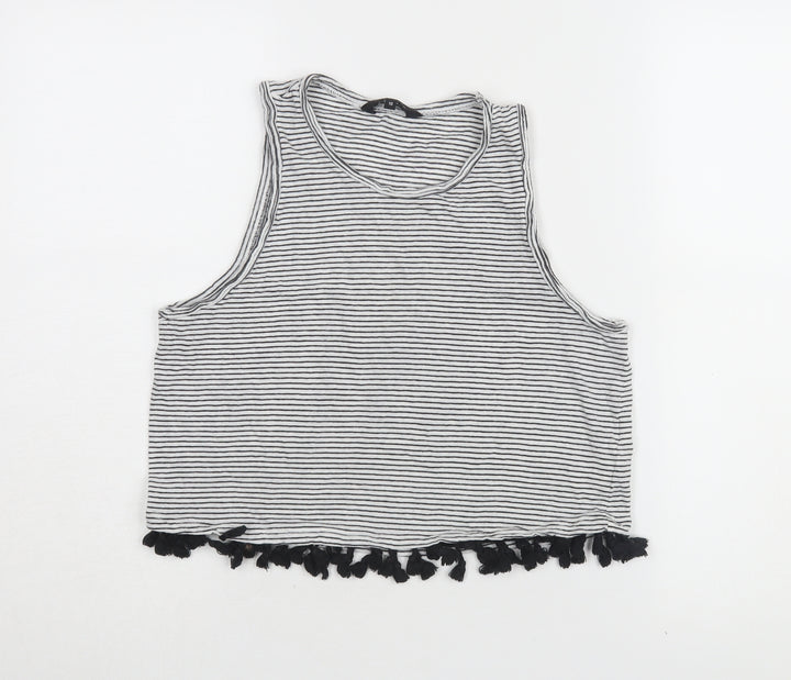 New Look Women’s Cropped Striped Tank Top - Size 10