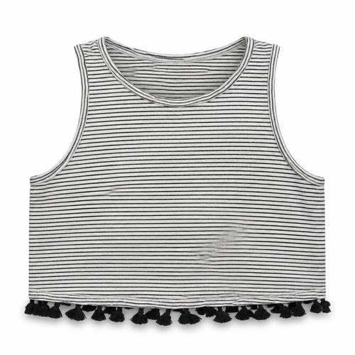 New Look Women’s Cropped Striped Tank Top - Size 10