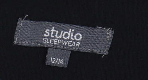 Studio Sleepwear Women's Black Nightshirt Size 12-14