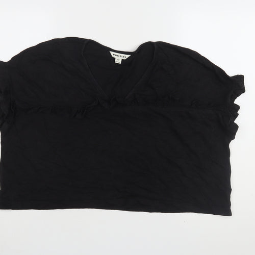 Whistles Women's Black Ringer Blouse - S