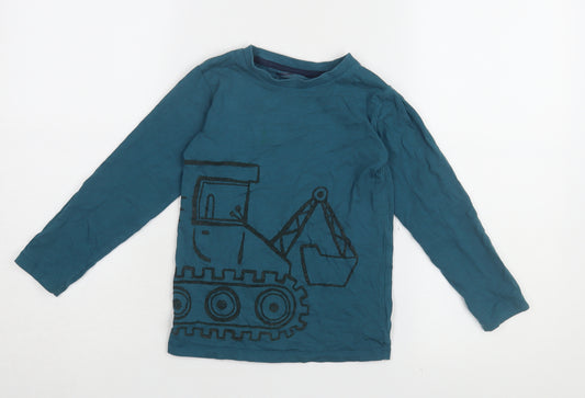 Next Boys Blue Graphic Print Long Sleeve T-Shirt 5-6 Years