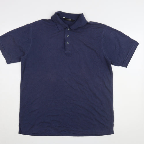 Axis Men’s Blue Modal Polo Shirt - Medium