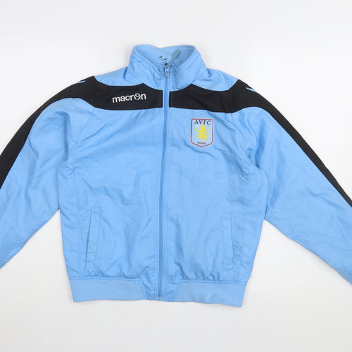 Macron Boys Blue Track Jacket, Size L, Football Style