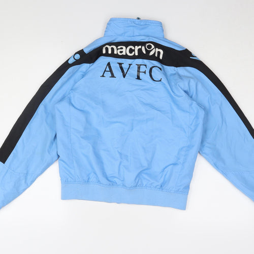 Macron Boys Blue Track Jacket, Size L, Football Style