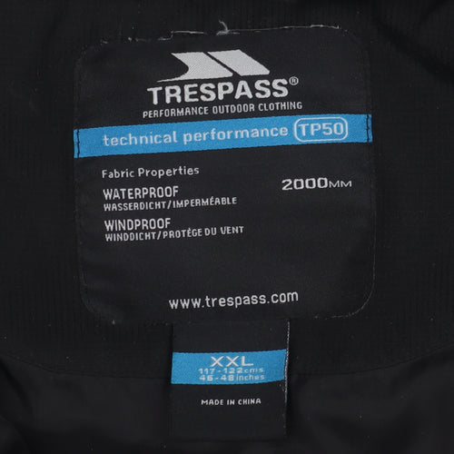 Trespass Men's Black 2XL Waterproof Waistcoat