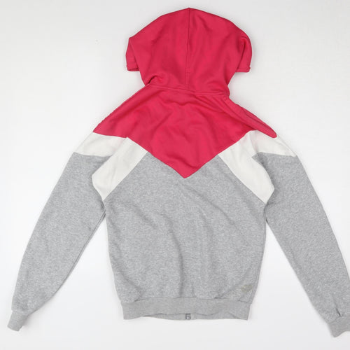 Adidas Women's Grey Colourblock Basic Jacket UK 8