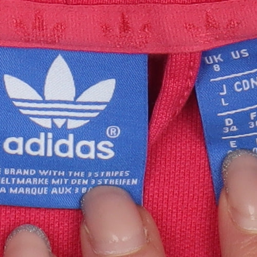 Adidas Women's Grey Colourblock Basic Jacket UK 8