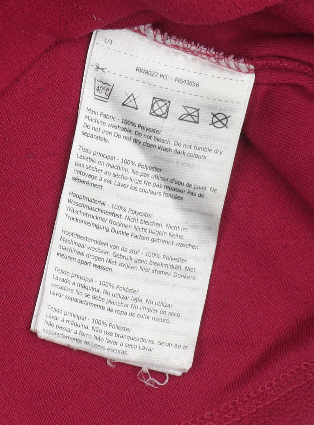 Regatta Women's Red Pullover Sweatshirt Size 12