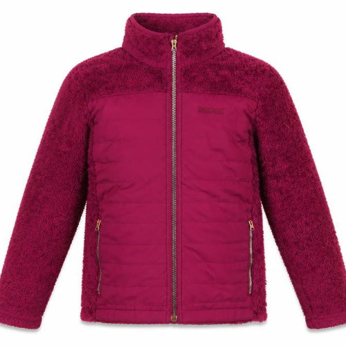 Regatta Girls Purple Puffer Jacket, 11 Years, Polyester, Zip